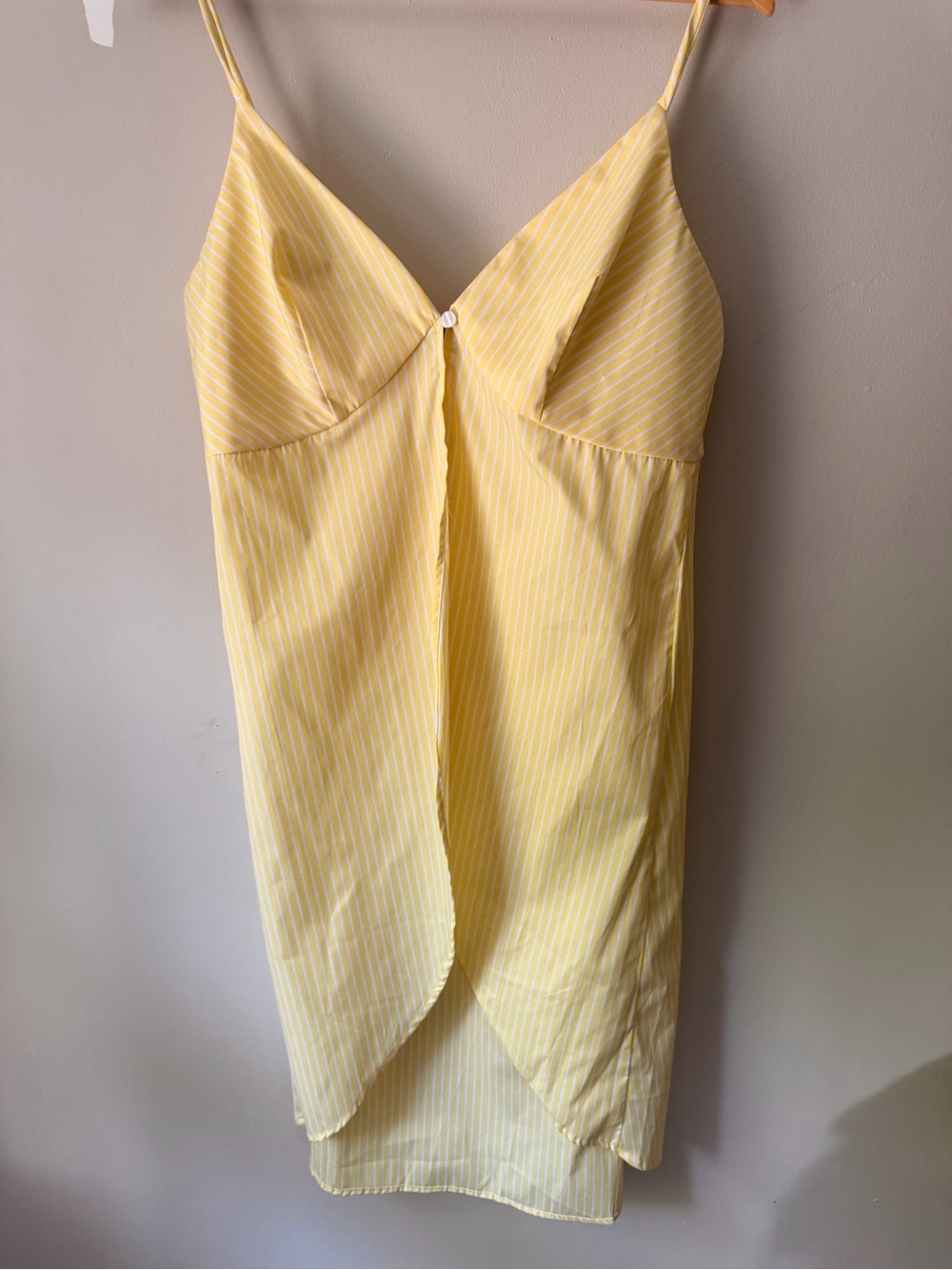 Yellow Striped Slip Top